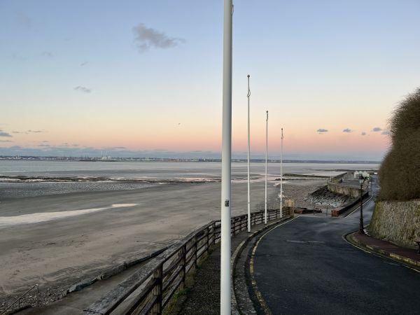 Plage de Villerville à marée basse