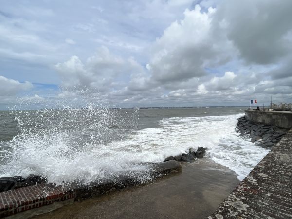 Mer à marée haute, Villerville